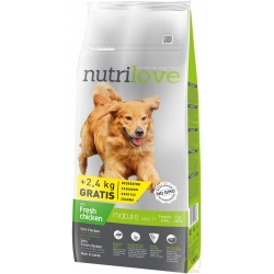 NUTRILOVE MATURE +7 CHICKEN 12kg + 2,4kg GRATIS